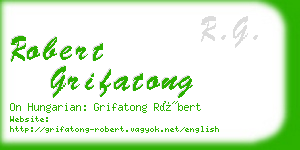 robert grifatong business card